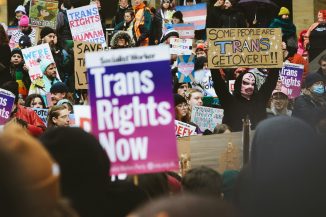 protest voor transrechten