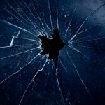 gebroken glas