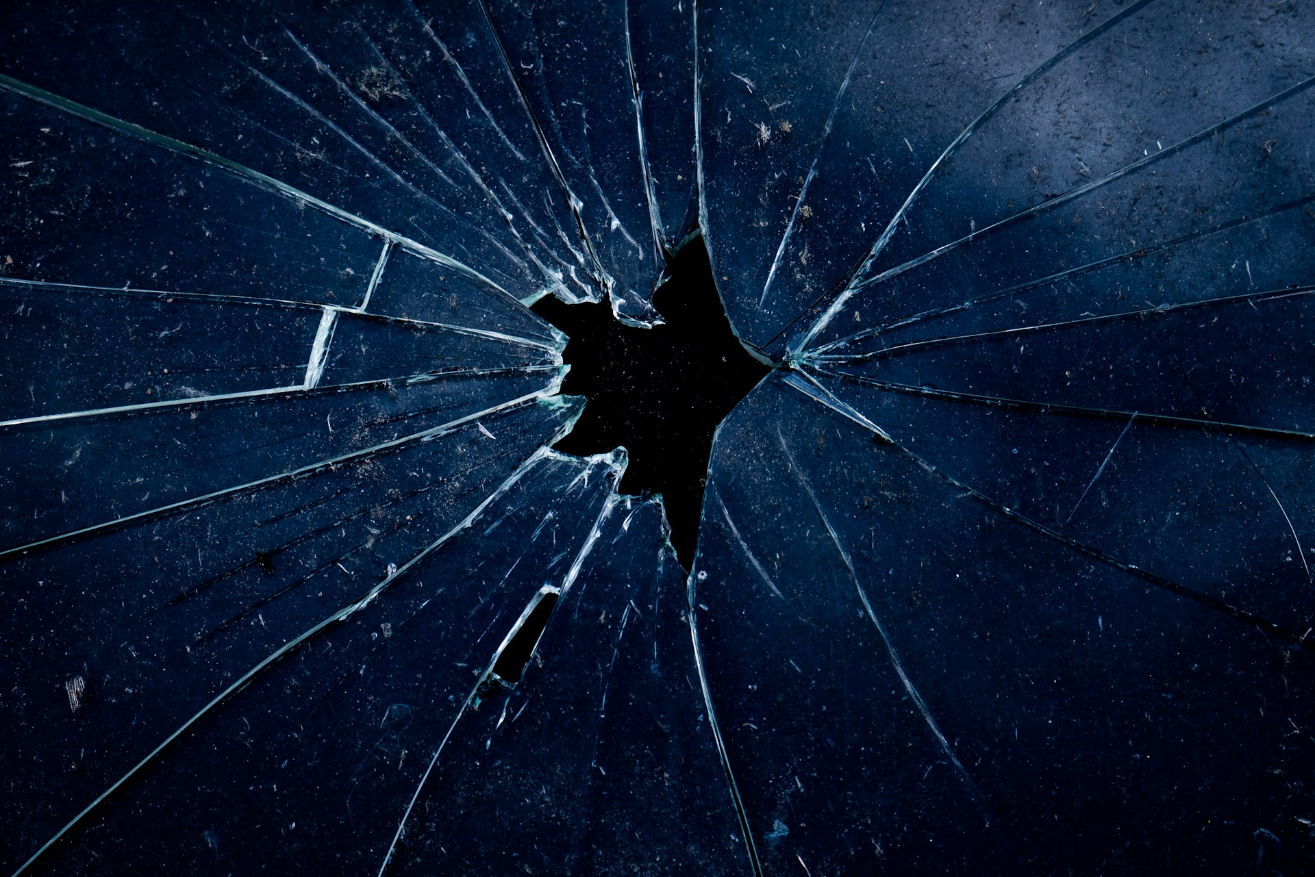 gebroken glas